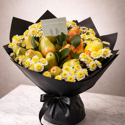 Daisy Pear Fruit Bouquet