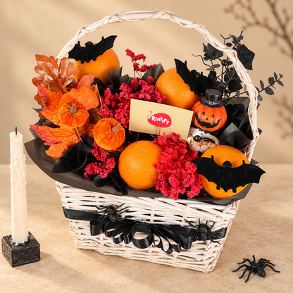Spooky Orange Gift Basket