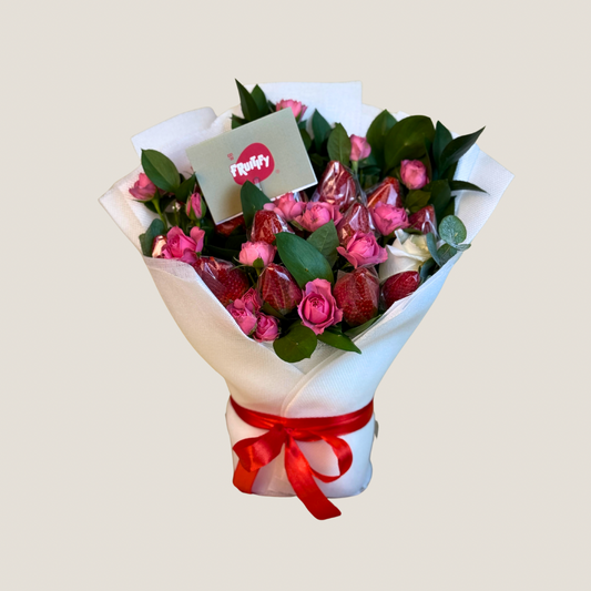 Roses and Strawberry Bouquet