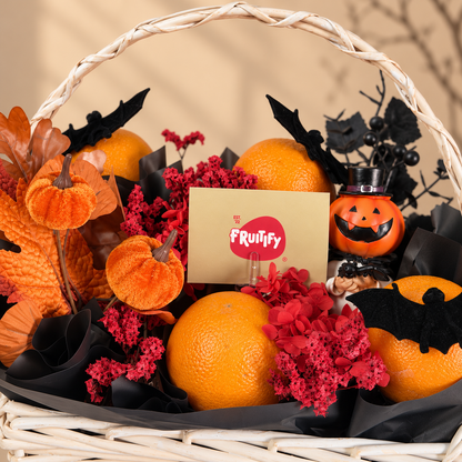 Spooky Orange Gift Basket