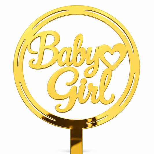 Baby Girl Acrylic Topper