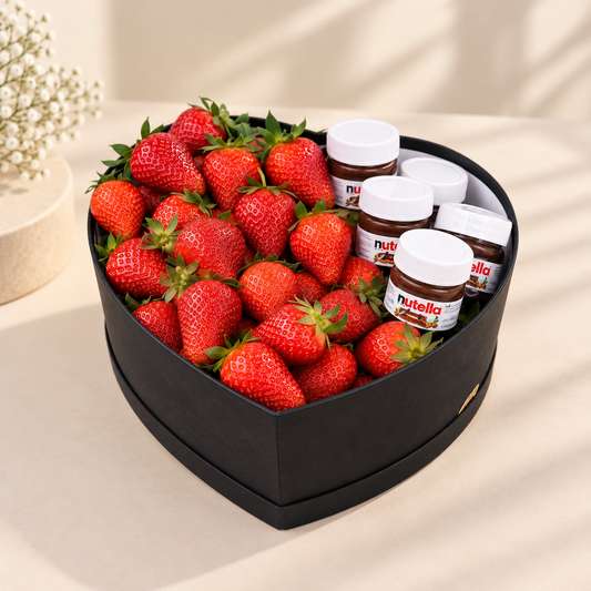Nutella Strawberries Basket