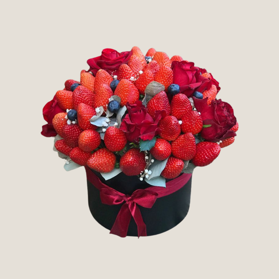 Get Well Soon Strawberries and Roses