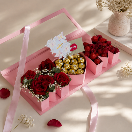 For My Best Mom - Roses, Berries and Ferrero