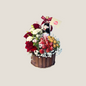 Basket of Fresh Flowers,Fruits and Vimto