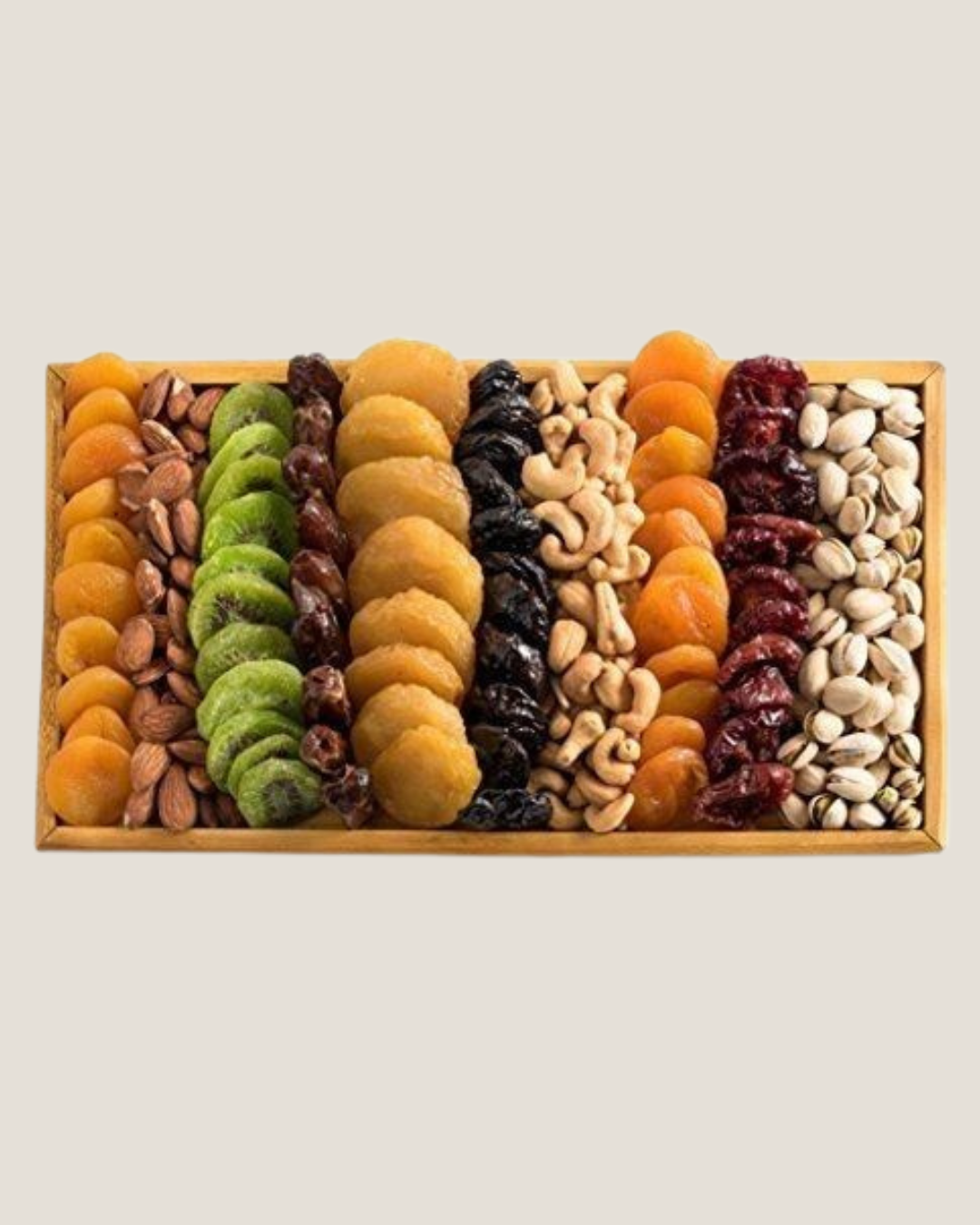 Luxury Mixed Dried Fruit Nuts Gift Tray -Premium Assorted Gourmet Snack Box