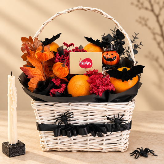 Spooky Orange Gift Basket