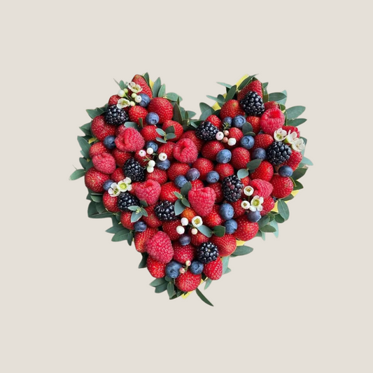 Heart Shaped Luxury Mixed Berry Bouquet Special Berry Collection